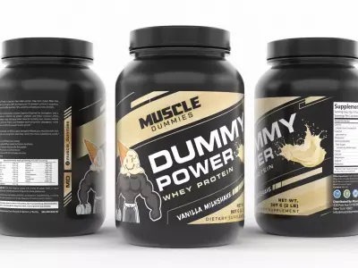 Protein Powder 3D model 50