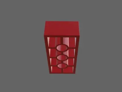 Plastic Brick Low-poly 3D model
