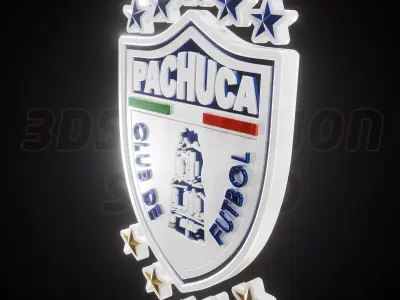 Club De Futbol Pachuca logo - Cinematic - 3D print 3D model