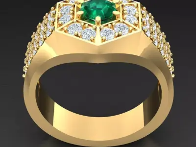 Luxury Men Rings Designs 4MR100 3D print model