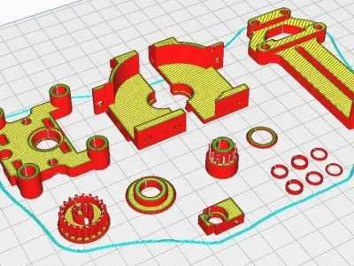 All new Tamiya TT01 RWD drift conversion kit stage 2 3D print model