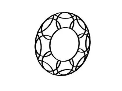 Mirror Frame Low-poly 3D model