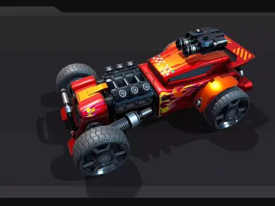 TECNO ROADS - REX Low-poly 3D model