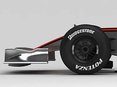 F1 2008 Vodafone McLaren Mercedes MP4-23 3D model