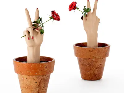 Victory sign 3D model