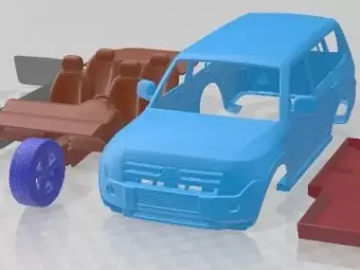Mitsubishi Pajero 2008 Printable Car 3D print model