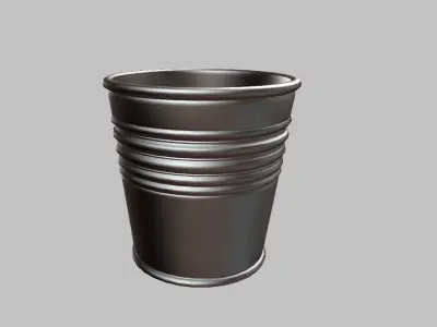Metal Plant Pot 3D model