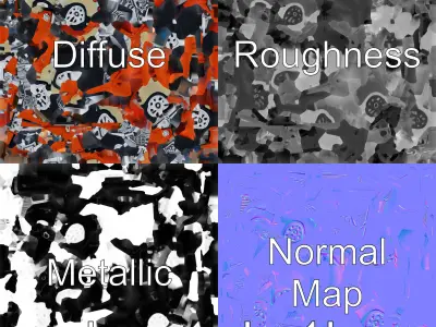 Classic Vintage Car with Split Windshield Design Low-poly 3D model