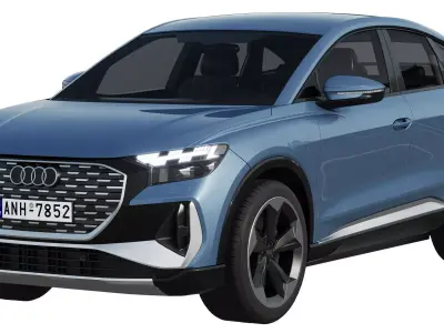Audi Q4 Sportback e-tron 2021 3D model