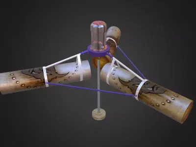 Turbine Floater Serie 1 Low-poly 3D model