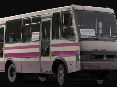 BAZ - A079 Etalon Low-poly 3D model