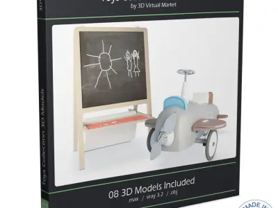 Toys and Vehicles Collection 3D model