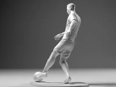 Footballer 04 Footstrike 01 Stl 3D print model