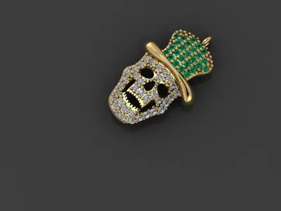 Skull - Pendant 3D print model
