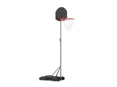 Wheels Portable Adjustable Height Basketball Hoop Stand 3D model