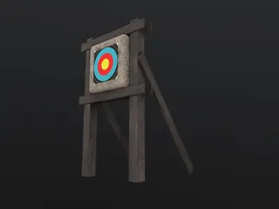 Target archery 3D Model Low-poly 3D model
