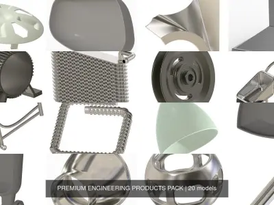 PREMIUM ENGINEERING PRODUCTS PACK 3D Model Collection