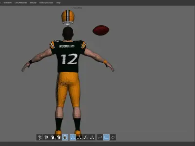 Aaron Rodgers 3D model