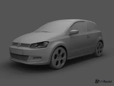 Volkswagen Polo GTI 3doors 2011 3D model