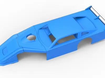 Shell of Asphalt Modified stock car V3 Scale 1 to 25 3D print model