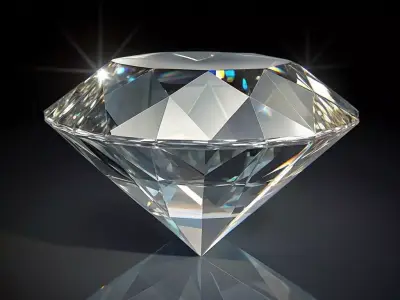 3d Hyper realistic Diamond Model Low-poly 3D model