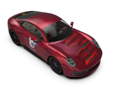 Tesla Model S-Electric Sedan - 3D Mode 3D model