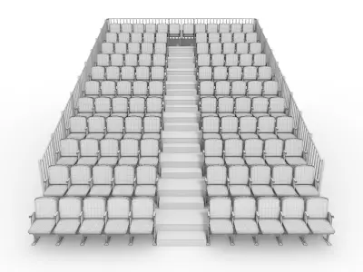 Bleachers 14 3D model