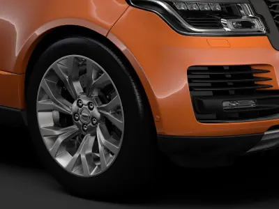 Range Rover HSE Td6 LWB L405 2018 3D model