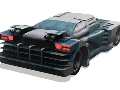 Mad Max CARS Low-poly 3D model