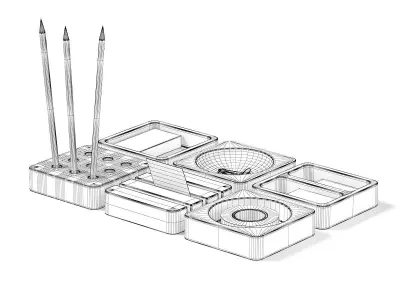 Desk Utensils 2 3D model
