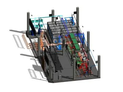 WATER TREATMENT - SWIMMING POOL 3D model