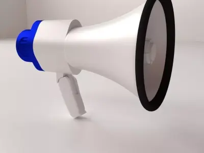 Hailer megaphone 3D model
