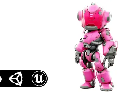 ROBO ZERO-K  Rigged for Unreal Engine - Unity - MIXAMO 3D model