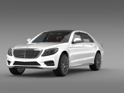 AMG Mercedes Benz S 350 Lang BlueTec V222 2016 3D model