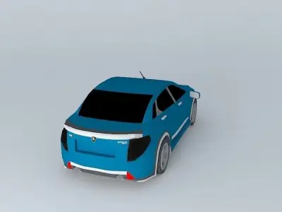 Proton Saga 2013 Concept GTi Free 3D model