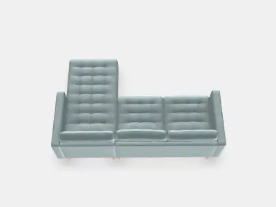LANDSKRONA 3-seat sofa 6 Low-poly 3D model