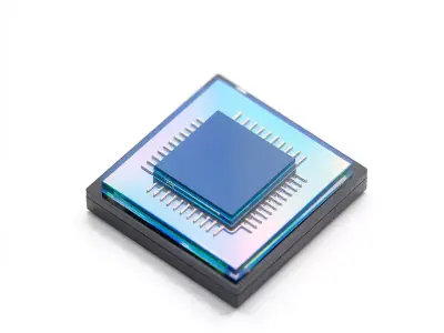 Iridescent Chip model pack Low-poly 3D model