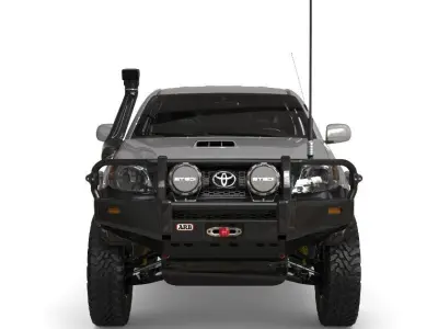 Toyota hilux Con defensa trasera y delantera  3D model