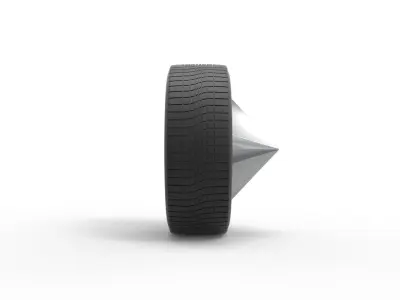 Car wheel 9 Scale 1 to 25 3D print model