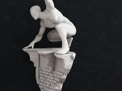 Spider man lamp 3D print model