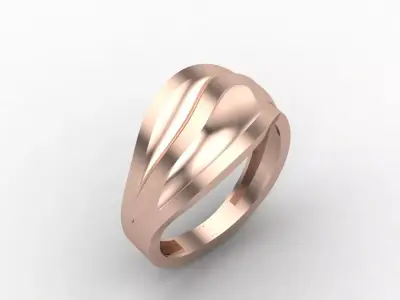 Plain Ring Women Ready STL 3DM Models Womens Rings 3D models 3D print model 19