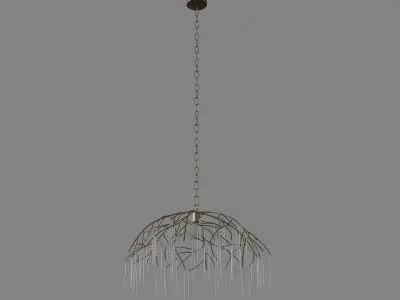 Vine Pendant Brass 3D model