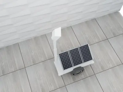 F39b LED Solar Street Light 3D model