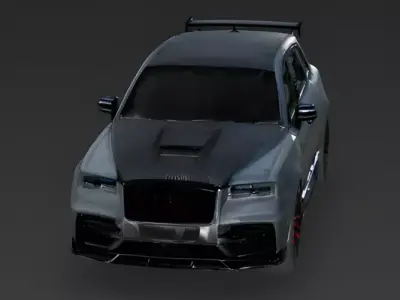 Storm Grey Custom Performance SUV 3D Model Low-poly 3D model