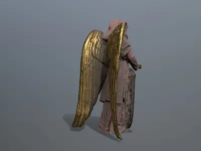 statue 5 Low-poly 3D model