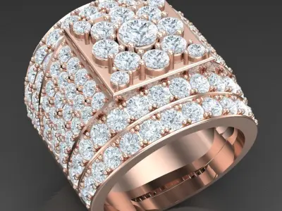 Luxury Men Rings Designs 5MR090 3D print model