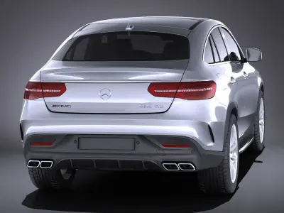 Mercedes-Benz GLE63 AMG Coupe 2017 VRAY  3D model