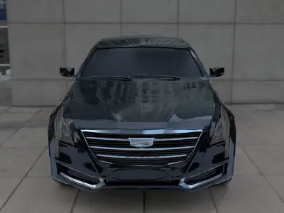 Cadillac CT6 Low-poly 3D model