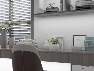 style Chinese study New 3D model