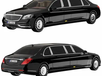 Mercedes Benz Maybach pullman 3D model